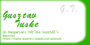 gusztav tuske business card